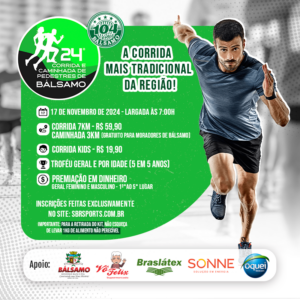 24ª Corrida e Caminhada de Pedestres de Bálsamo